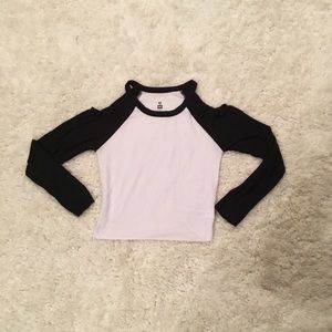 Pacsun Cold Shoulder Long Sleeve Shirt